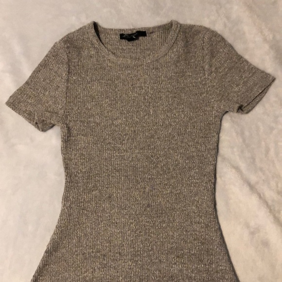 (s) short sleeved grey dress from forever 21 - Picture 1 of 3